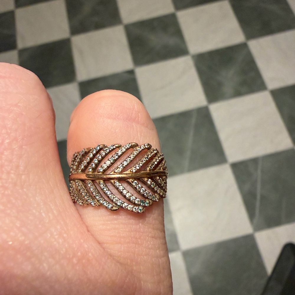 Pandora Light as a Feather Ring